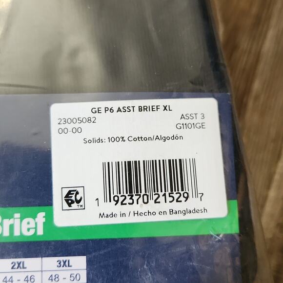 George Men's 6 Pack Mid-Rise Briefs Size XL Red Blue Gray Black Wicking Tagless - Picture 6 of 6